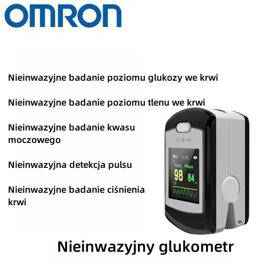 💥 Nieinwazyjny glukometr OMRON – Pomiar w 5s ⏱️ | Dokładność 99% ✅ | Bez bólu! 🩸🚫