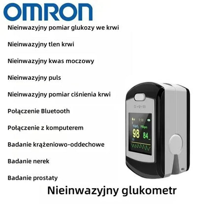 💥 Nieinwazyjny glukometr OMRON – Pomiar w 5s ⏱️ | Dokładność 99% ✅ | Bez bólu! 🩸🚫